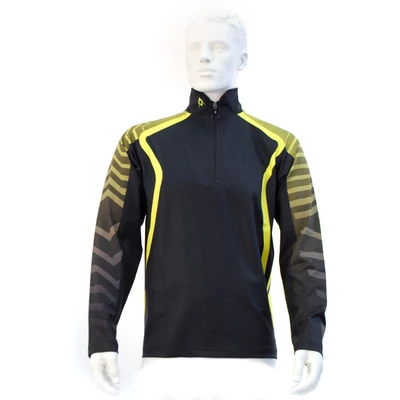 Völkl Silver Stone Zip Shirt, black-yellow síing