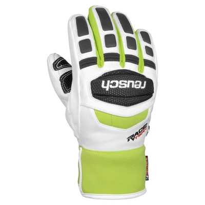 Reusch Race R-TEX XT Junior, white/neon green síkesztyű