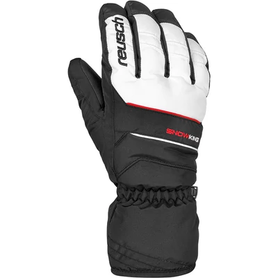 Reusch Snow King, white/fire red/black síkesztyű