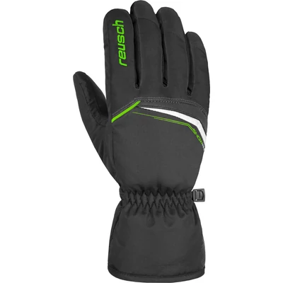 Reusch Snow King, black/neon green síkesztyű