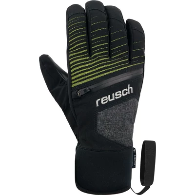 Reusch Theo R-TEX XT, black/black melange/safety yellow síkesztyű