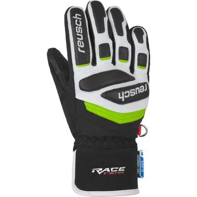 Reusch Prime Race R-TEX XT Junior, black/white/neon green síkesztyű