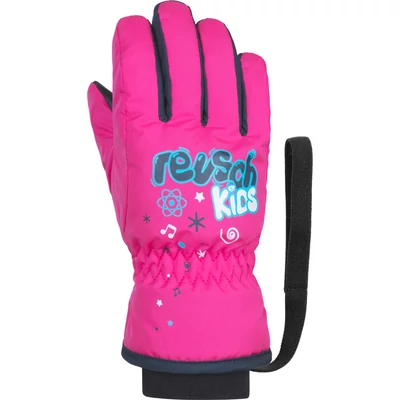 Reusch Kids, pink glo síkesztyű
