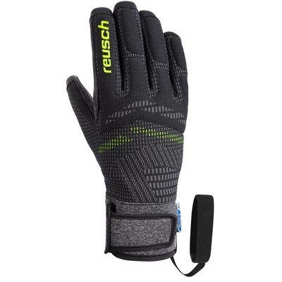 Reusch Re:Knit Laurin R-TEX XT, black/neon yellow síkesztyű