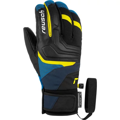 Reusch Strike R-TEX XT, black/dress blue/safety yellow síkesztyű