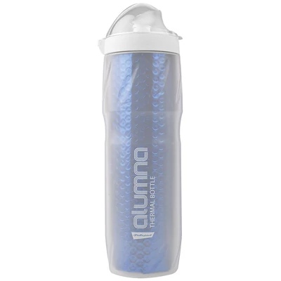 Polisport Alumna thermo 500 ml, átlátszó/kék kulacs