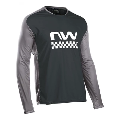 Northwave Edge, fekete/sötétszürke hosszú mez