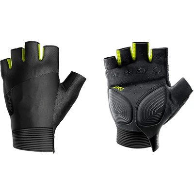 Northwave Extreme, sárga fluo/fekete rövid kerékpáros kesztyű