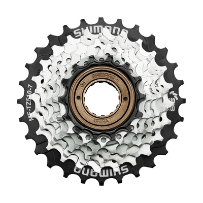 Shimano MF-TZ510 7-es 14-28 HG menetes, ezüst-fekete fogaskoszorú