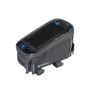 Basil Sport Design frame bag, tépőzáras szürke váztáska