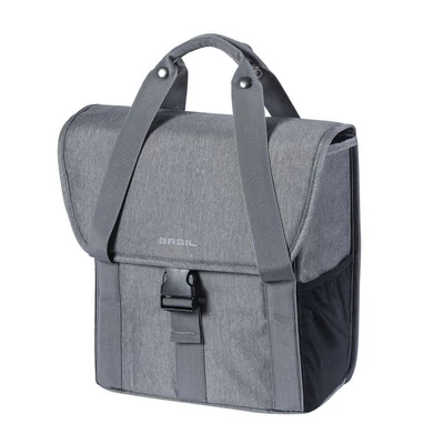 Basil Go Single Bag, szürke csomagtartó táska
