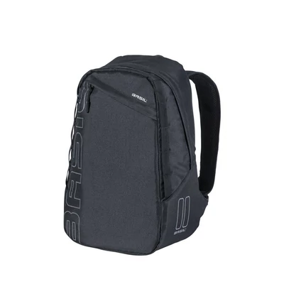 Basil Flex Backpack, fekete kerékpáros táska és hátizsák
