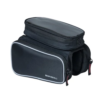Basil Sport Design double frame bag, fekete váztáska