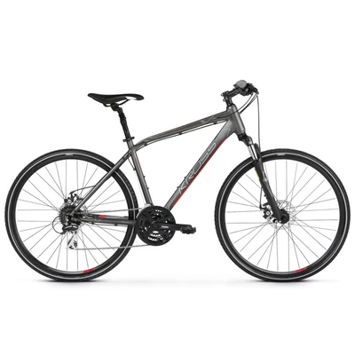 Kross Evado 4.0 graphite/red mat 2022 cross trekking kerékpár