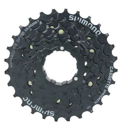 Shimano CS-HG200 7-es, 12-28 kazettás, fekete fogaskoszorú