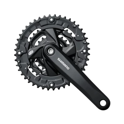 Shimano Acera FCM371 175 mm 48/36/26, fekete hajtómű, MTB kerékpárokhoz.