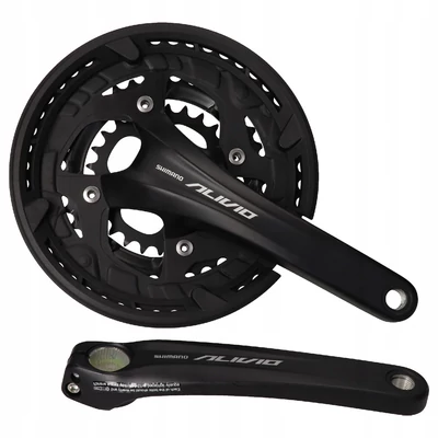 Shimano FC-T4060 Alivio 48/36/26T 175 mm HG 9-es, fekete integrált hajtómű