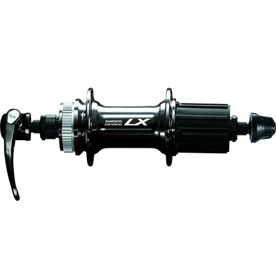 Shimano FH-T675 Deore LX 8/9/10s 36H QR center lock old 135mm, fekete hátsó kerékagy