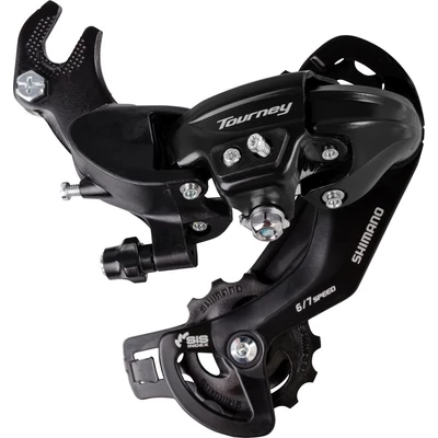 Shimano Tourney TY300D 6, 7 sebességes fűles hátsó váltó, fekete