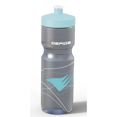 Gepida 800 ml, áttetsző szürke/gepida kék kulacs