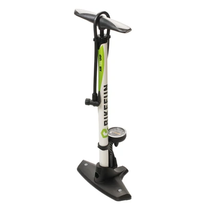 Bikefun Air Force acél, fehér műhelypumpa nyomásmérővel