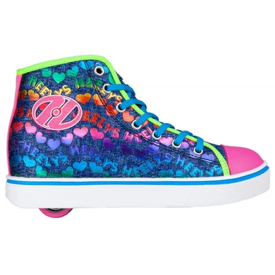 Heelys Veloz denim/glitter/rainbow