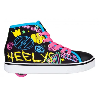 Heelys Veloz black/rainbow/scribble