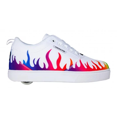 Heelys Pro 20 white/rainbow flames