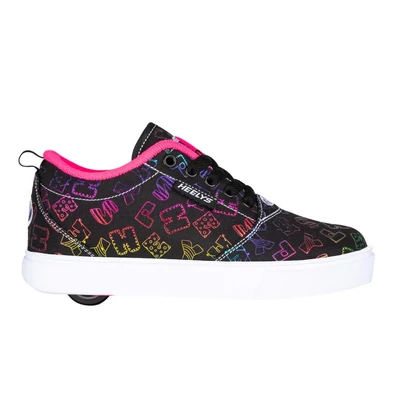 Heelys Pro 20 black/rainbow/neon pink