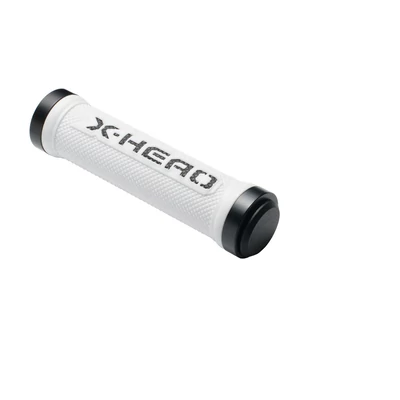 Bikefun X-Head Lock-On 130 mm fehér-fekete markolat