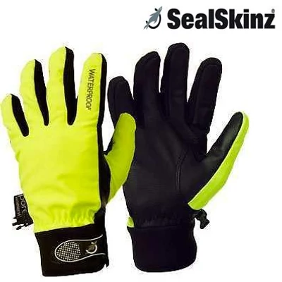 Sealskinz All Season neon sárga női kesztyű