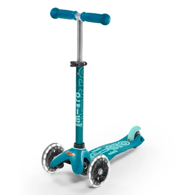 Micro Mini Deluxe LED roller világító kerékkel, aqua