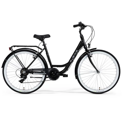 M_Bike Cityline 726, selyem fekete 26'' városi kerékpár