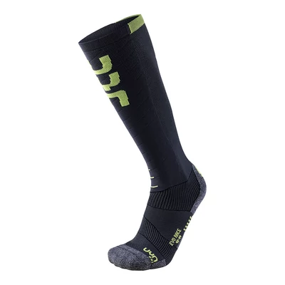 UYN Man Ski Evo Race Socks, anthracite-green lime sízokni