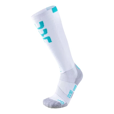 UYN Lady Ski Evo Race Socks, white-water green sízokni