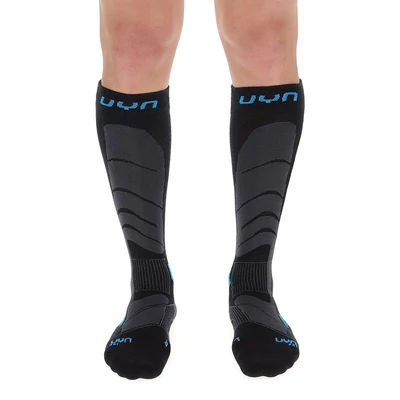 UYN Man Ski Touring Socks, black-azure sízokni