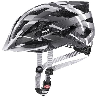 Uvex Air wing CC, black-silver mat kerékpár sisak