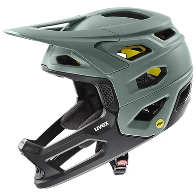 Uvex Revolt MIPS, moss green-black matt kerékpár sisak