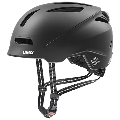 Uvex Urban Planet LED, black matt kerékpár sisak