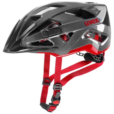Uvex Active, anthracite red kerékpár sisak