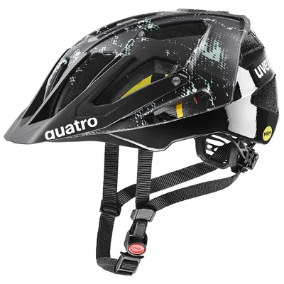 Uvex Quatro CC MIPS, black-jade kerékpár sisak