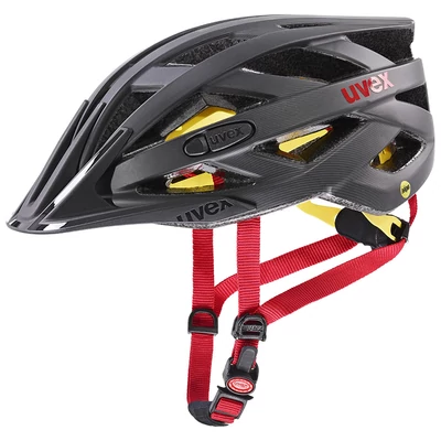 Uvex I-vo CC MIPS, titan-red mat kerékpár sisak
