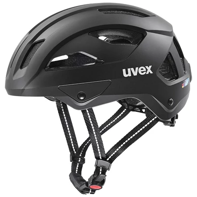 Uvex City Stride, black matt kerékpár sisak