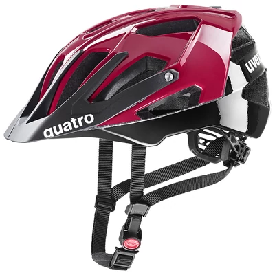 Uvex Quatro, ruby red-black kerékpár sisak