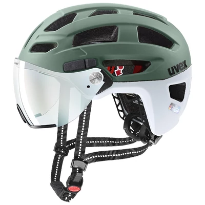 Uvex Finale Visor V, moss green-cloud matt kerékpár sisak