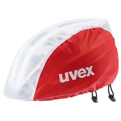 Uvex Rain cap bike, red-white