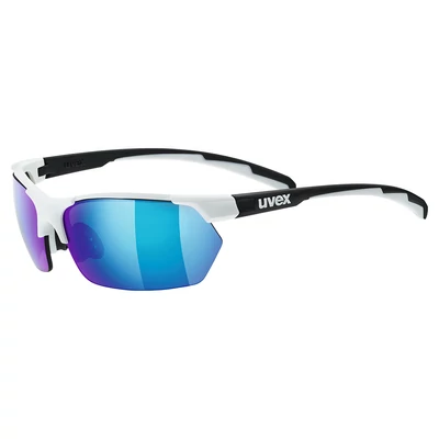 Uvex Sportstyle 114, white black matt/blue napszemüveg
