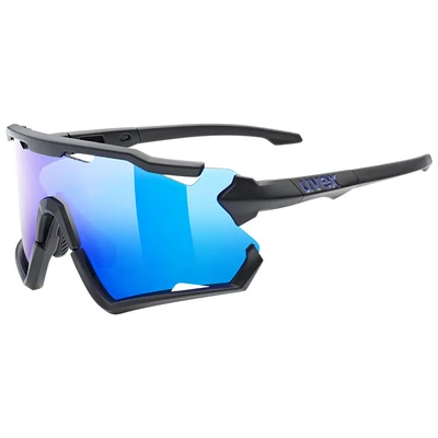 Uvex Sportstyle 228, black matt/mirror blue napszemüveg