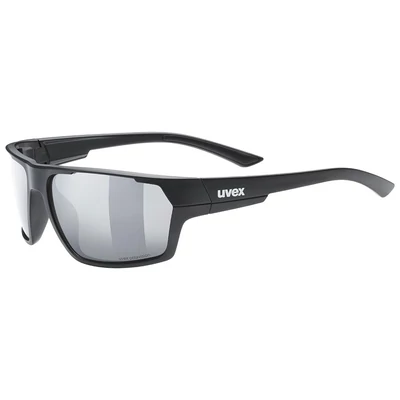 Uvex Sportstyle 233 P, black matt/silver napszemüveg