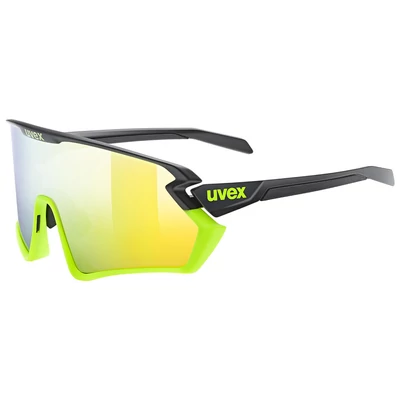 Uvex Sportstyle 231 2.0, black-yellow matt/mirror yellow napszemüveg
